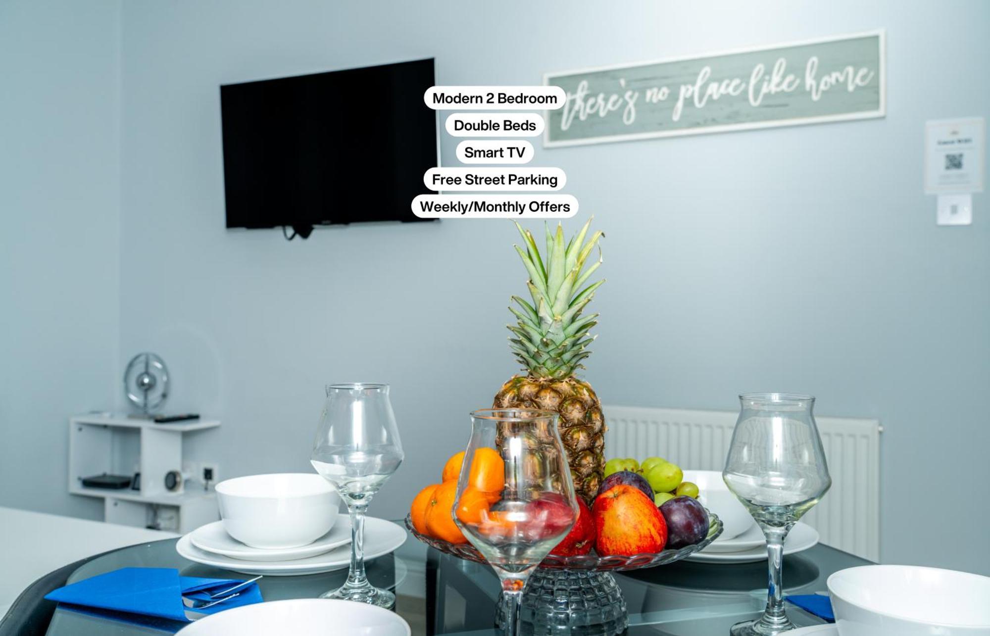 Central Serviced Apartments - 2 Bedroom - Ground Floor - Monthly & Weekly Bookings Welcome - Free Street Parking - 2 Double Beds - Wifi - Smart Tvs In Rooms - Fully Equipped - Heating 24-7 - Contractor & Short Stay Favourite Данді Екстер'єр фото