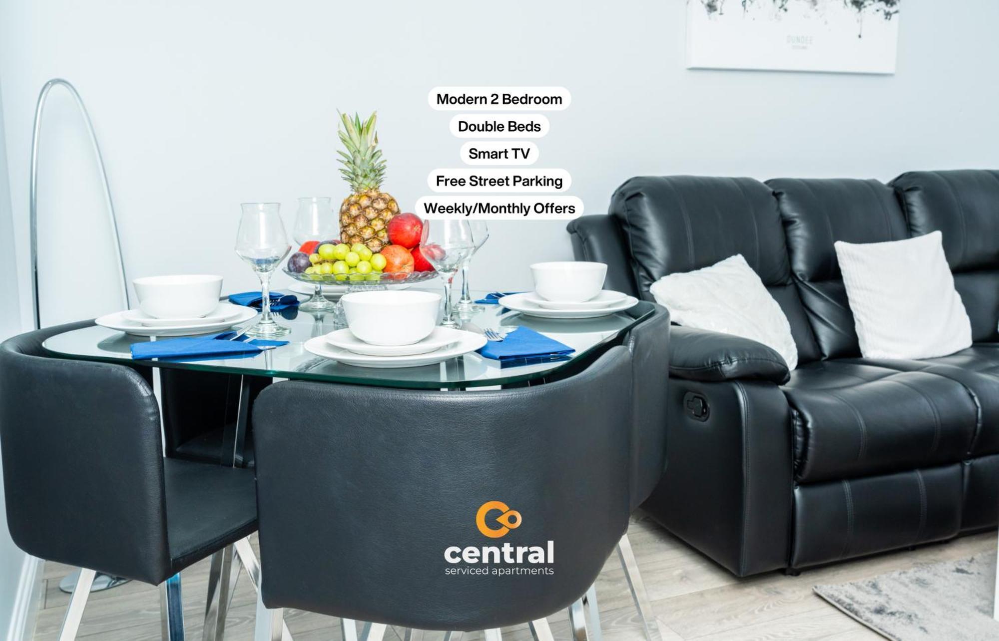 Central Serviced Apartments - 2 Bedroom - Ground Floor - Monthly & Weekly Bookings Welcome - Free Street Parking - 2 Double Beds - Wifi - Smart Tvs In Rooms - Fully Equipped - Heating 24-7 - Contractor & Short Stay Favourite Данді Екстер'єр фото