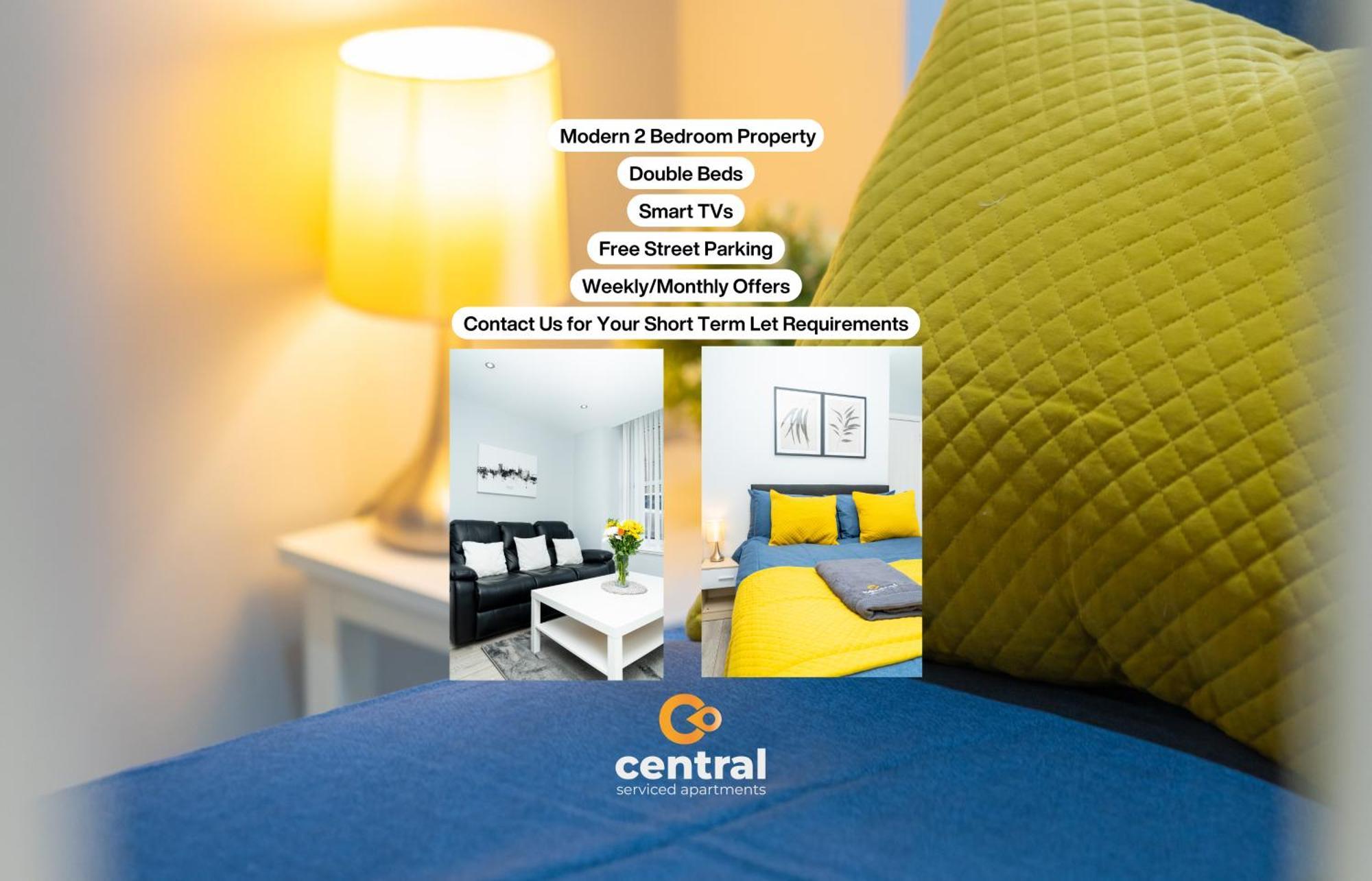 Central Serviced Apartments - 2 Bedroom - Ground Floor - Monthly & Weekly Bookings Welcome - Free Street Parking - 2 Double Beds - Wifi - Smart Tvs In Rooms - Fully Equipped - Heating 24-7 - Contractor & Short Stay Favourite Данді Екстер'єр фото